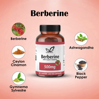 Berberine 500mg 150 Capsules in a Pack