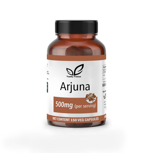 Arjuna 500mg Capsules – Natural Heart Health Supplement for Circulation, Blood Pressure, and Cardiovascular Support