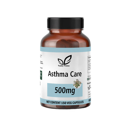 Asthma Care 500mg Capsules - Herbal Support for Respiratory Health