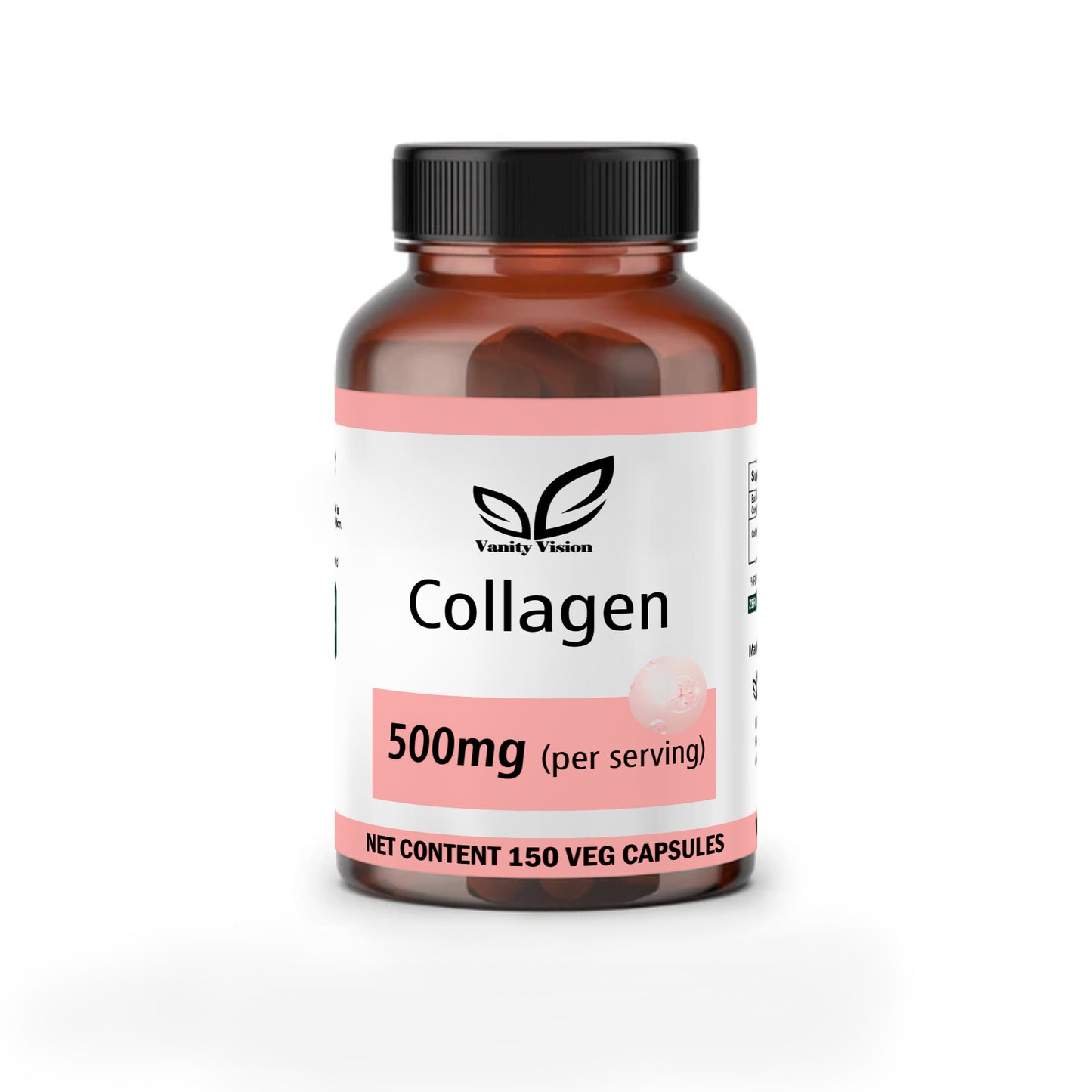 Collagen 500mg Capsules- Premium Supplement for Skin, Hair, Nails, and Joint Health